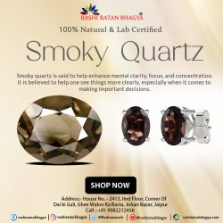 Shop Lab Certified Smoky Quartz Stone Online at Best Price