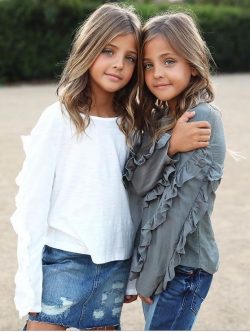 Twin Girls Outfits Ideas | lovely