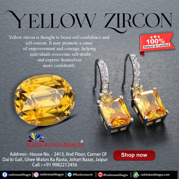 Buy Original Yellow Zircon Stone Online in India