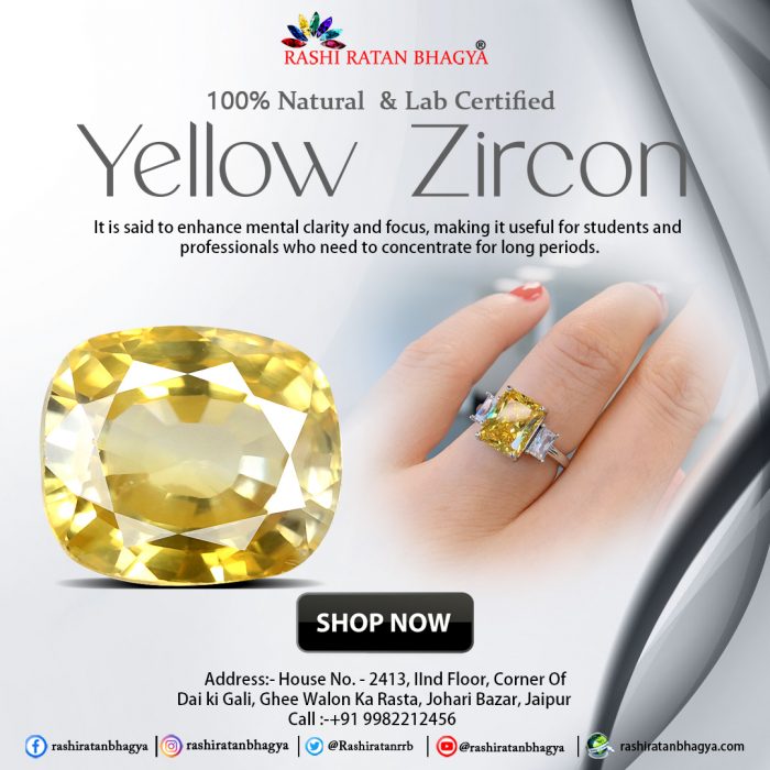 Get Natural Yellow Zircon Stone Online at Affordable Price