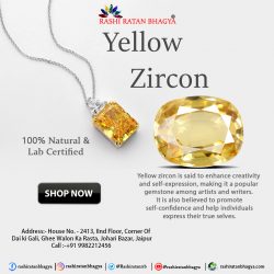 Lab Certified Yellow Zircon Stone Online at Best Price