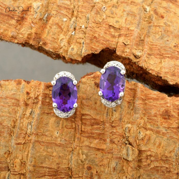 Amethyst Earring Gold