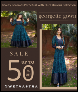 Buy Georgette printed Gown
