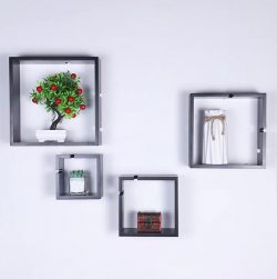 JX2112050 Room shelf simple bookshelf wall hanging, bedroom and living room wall storage decorat ...