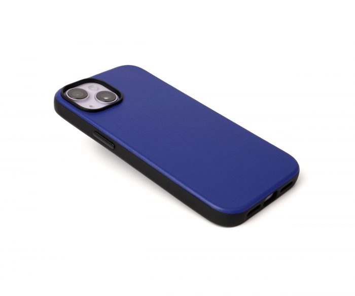 Leather iPhone 14 Blue Case