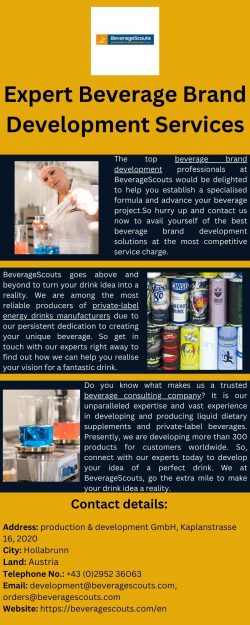 Stand Out With Our Services for Beverage Brand Development