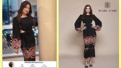 Mahira Sharma Wearing BAROQUE CUT OUT DRESS by Wabi Sabi Styles