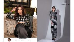 Nagma Mirajkar Wearing Noir Power Top Pant Set by Wabi Sabi Styles