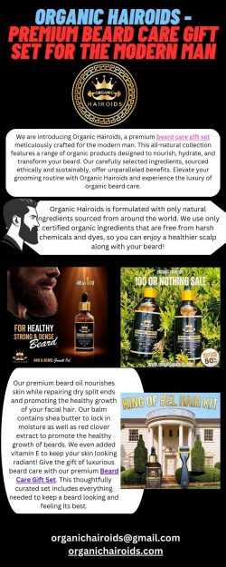 Organic Hairoids – Premium Beard Care Gift Set for the Modern Man