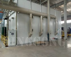 Sandblasting room in Russia