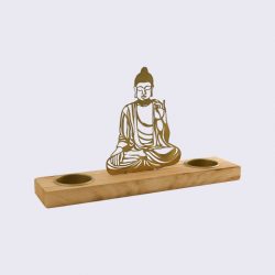 Zen Chinese Buddha Statue Iron Sheet Living Room Study Room Bogu Frame Decoration Buddha Decoration