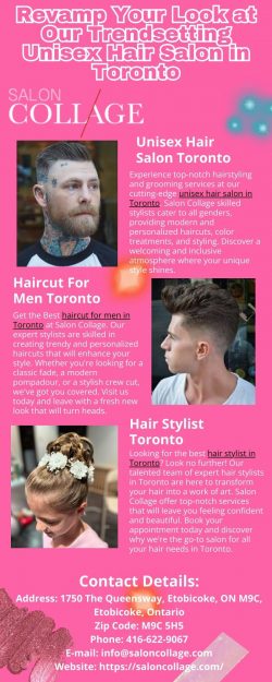 Experience The Best Unisex Hair Salon In Toronto For All Your Styling Needs