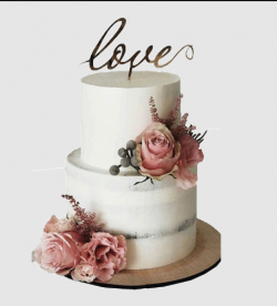 Chocolate Wedding Cake With White Chocolate Buttercream For 50-60 People