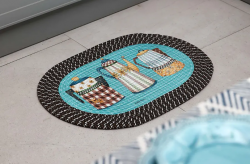 Kitchen woven floor mats