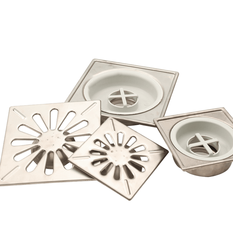 Floor drain three-piece set