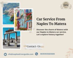 Book private Car Service from Naples to Matera