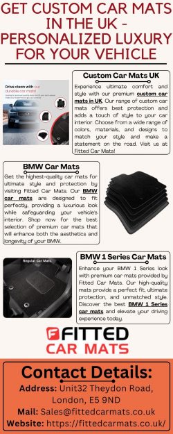 Find Custom Car Mats In The UK to Personalize Your Ride Today!