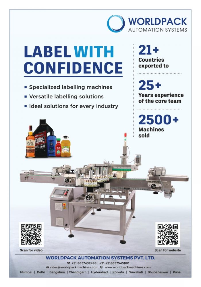 Packaging Excellence with WorldPack’s Bottle Sticker Labeling Machine