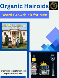 Organic Hairoids Beard Growth Kit for Men