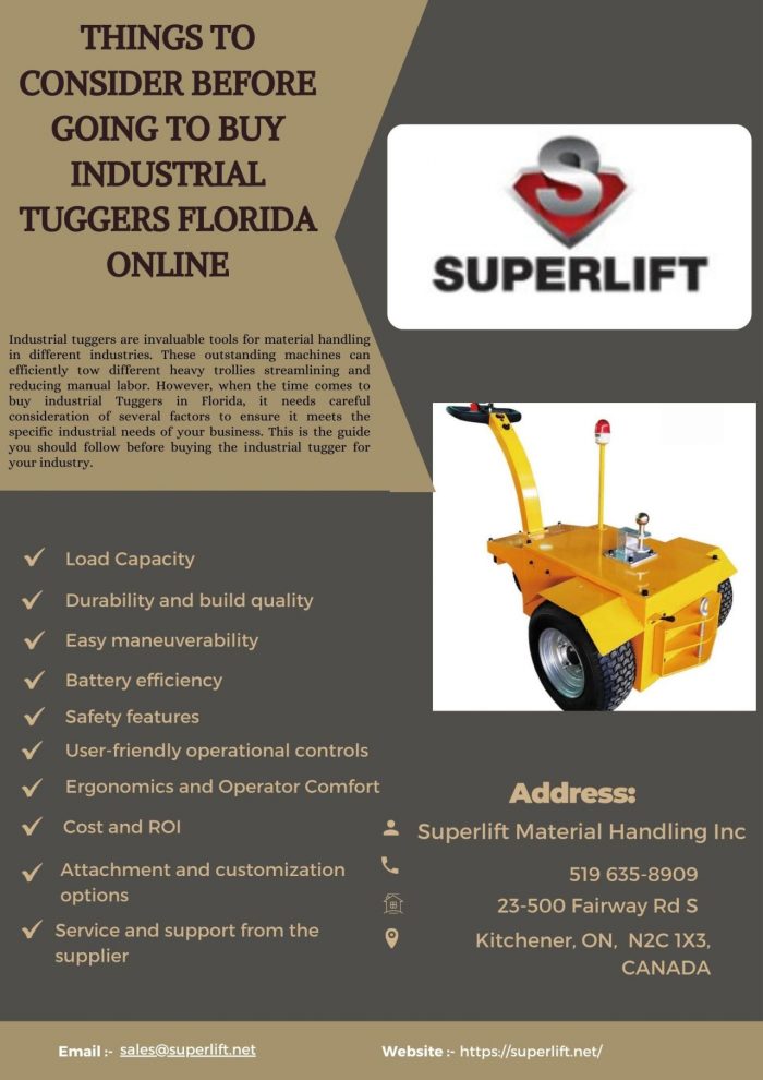 Things to Consider Before Going to Buy Industrial Tuggers Florida Online