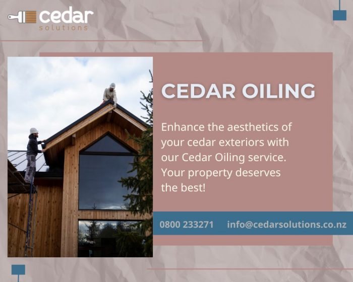 For Cedar oiling Auckland get in touch with us to discuss your options