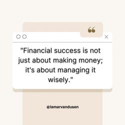 Lamar Vandusen’s Guide to Achieving True Financial Success