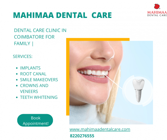 Dental clinic in coimbatore | Mahimaa Dental Care