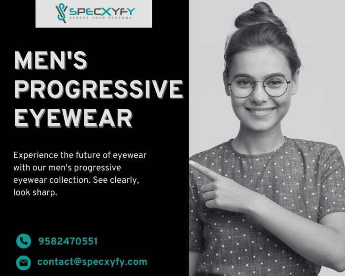 Men’s Progressive Eyewear – Buy Eyewear Stylez Blue Cut Progressive Glasses at Specxyfy