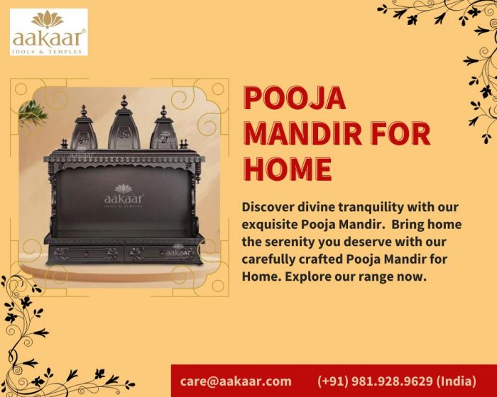 Beautify your space Pooja Mandir For Home