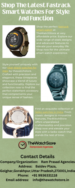 Stay Connected And Fashionable With Fastrack Smart Watches