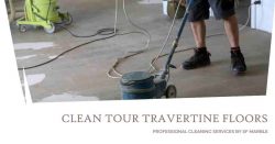 Travertine Floor Cleaning: A Comprehensive Guide by SF Marble And Granite Inc.