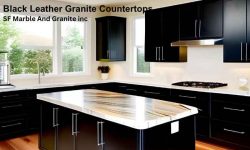 Enhancing Your Kitchen with Black Leather Granite Countertops