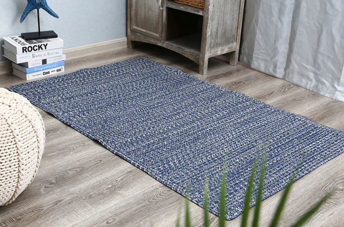 Double woven floor mat