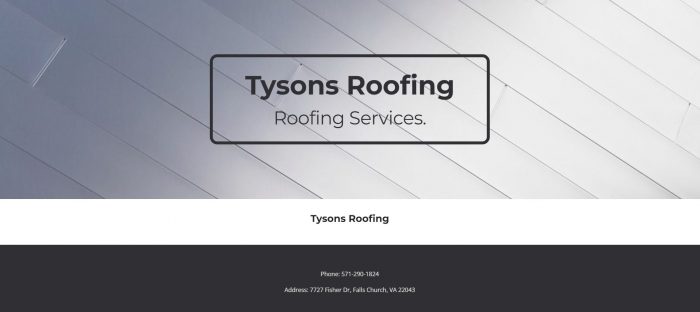 Professional roofing services Falls Church, VA