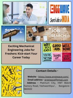 Exciting Mechanical Engineering Jobs for Freshers: Kick-start Your Career Today