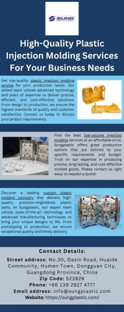 Reliable Plastic Injection Molding Service For High-Quality Results