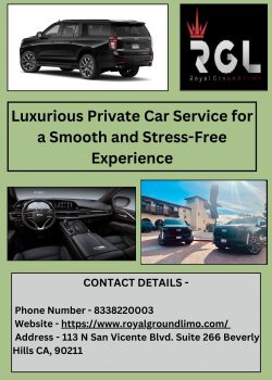 Luxurious Private Car Service for a Smooth and Stress-Free Experience