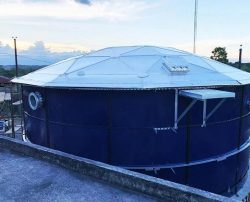 GEODESIC DOME TANK ROOF