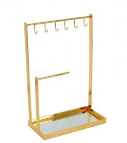 Golden color galvanize jewelry rack, for all kinds of jewelries