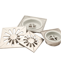 Floor drain three-piece set