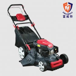 Fullwatt 18″ Rotary Lawn Mower Hand Push Central Height Adjustment Steel Deck (139cc)
