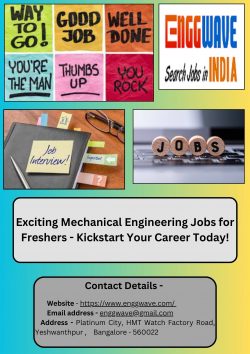 Exciting Mechanical Engineering Jobs for Freshers – Kickstart Your Career Today!