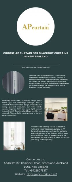 Choose AP Curtain For Blackout Curtains In New Zealand