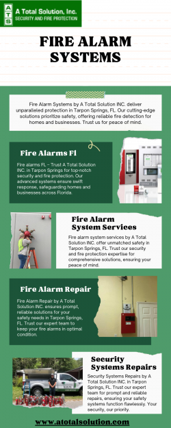 Expert Fire Alarm Repair Services in Tarpon Springs, FL | A Total Solution INC.