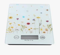 KDF Rectangle high accurate safe tempered glass electronic kitchen scale