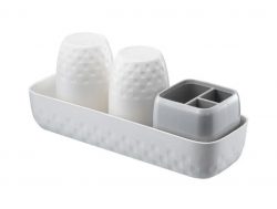 Plastic Tabletop Mouthwash Cup Set