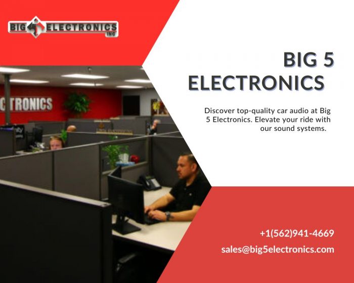 Big 5 electronics are the nation’s leading 12-Volt Wholesale Car Audio Distributor