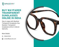 Get Summer Ready: Buy Wayfarer Transparent Sunglasses Online in India