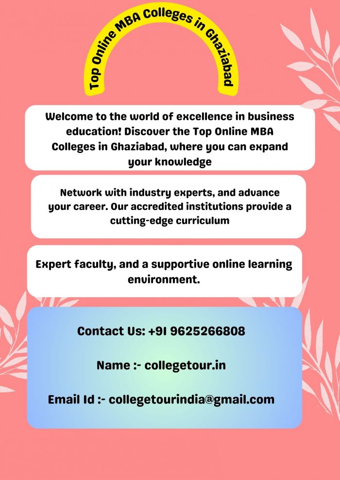 Top Online MBA Colleges in Ghaziabad