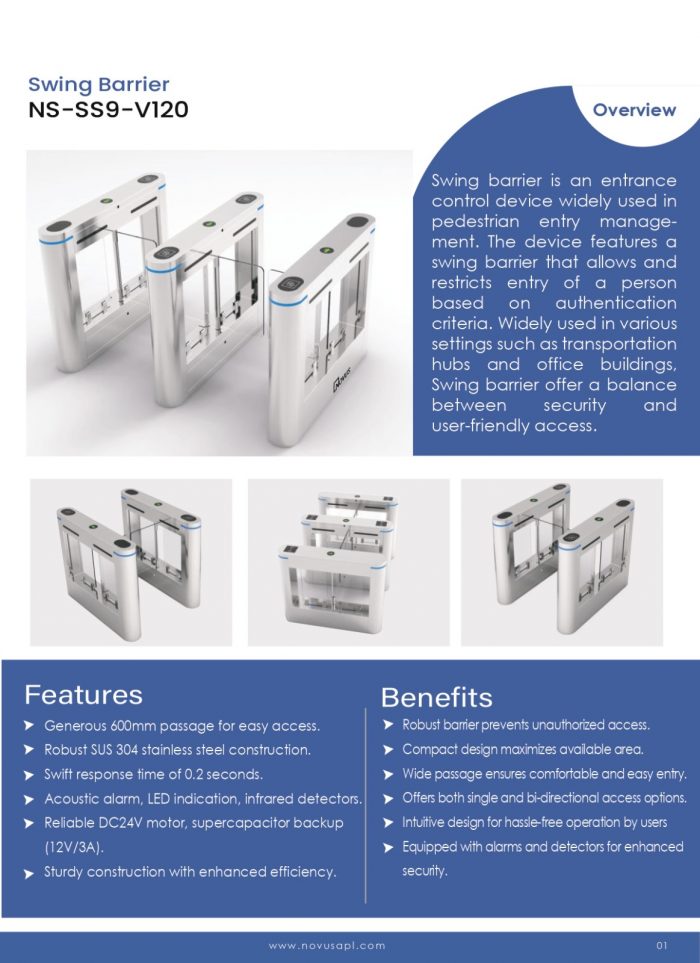 fully automatic swing gate entrance control system